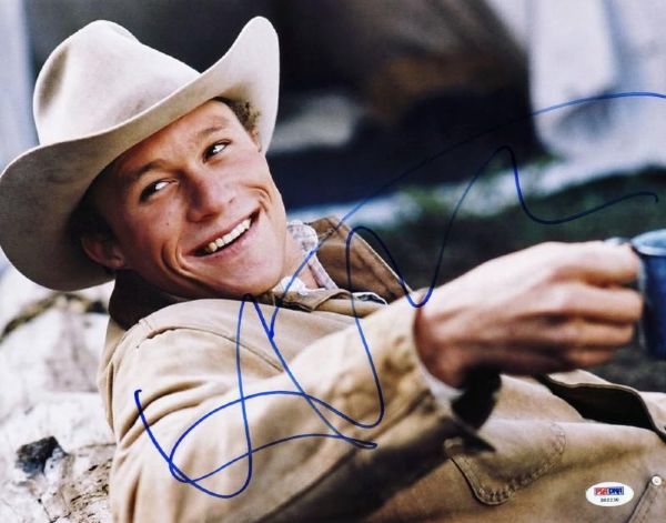 Heath Ledger Signed 11" x 14" Color Photo from "Brokeback Mountain" (PSA/DNA)