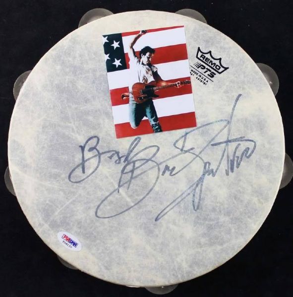 Bruce Springsteen Signed Tamborine (PSA/DNA)