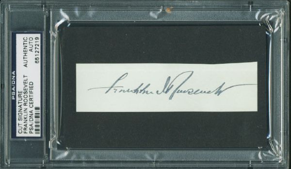 Franklin D. Roosevelt Choice Fountain Pen Autograph (PSA/DNA Encapsulated)