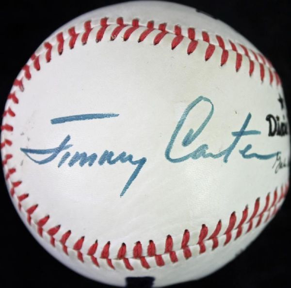 Jimmy Carter Signed Wilson Baseball with Rare Full Name Signature (PSA/DNA)