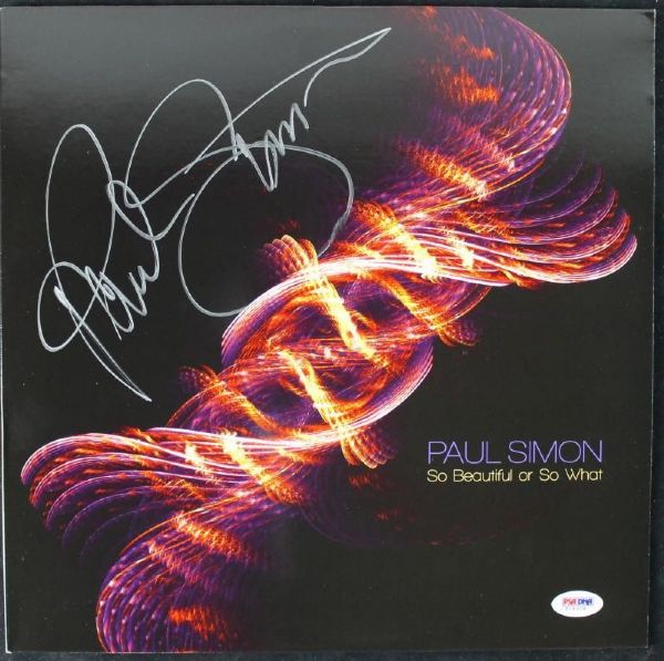 Paul Simon Signed "So Beautiful or So What" Record Album (PSA/DNA)