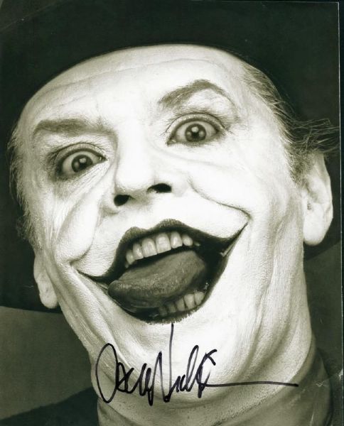 Jack Nicholson "The Joker" Signed 11"x15" Herb Ritts Photo (JSA)