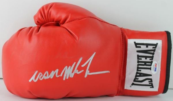 Mike Tyson Signed Everlast Boxing Glove with "Iron" Inscription (PSA/DNA)