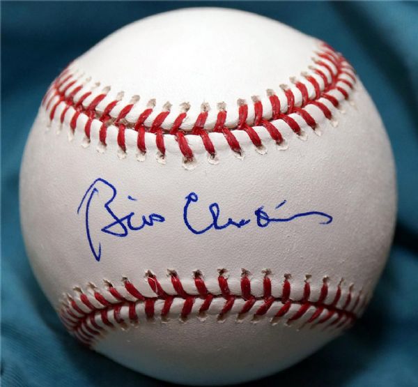 President Bill Clinton Signed OML Baseball (JSA)