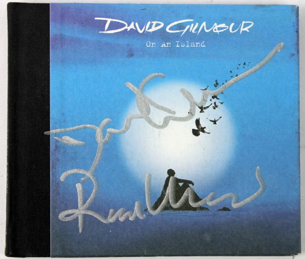 Pink Floyd: David Gilmour & Richard Wright Dual Signed "On an Island" CD - PSA/DNA Graded MINT 9
