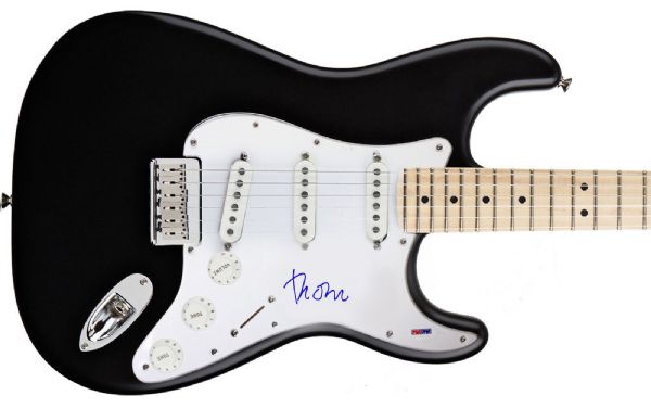 Radiohead: Thom Yorke Signed Fender Stratocaster Guitar (PSA/DNA)