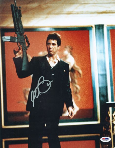 Al Pacino Signed 11" x 14" Color Photo from "Scarface" - PSA/DNA Graded Gem Mint 10
