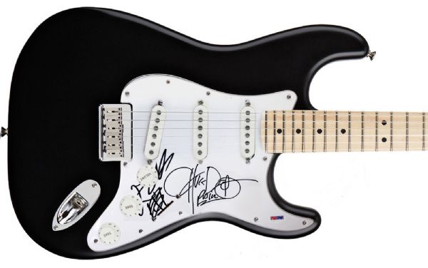Public Enemy: Chuck D & Flava Flav Dual Signed Stratocaster Guitar (PSA/DNA)
