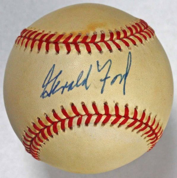 President Gerald Ford Signed OAL Baseball (JSA)