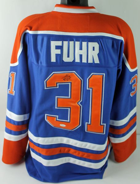 Grant Fuhr Signed Edmonton Oilers Jersey (JSA)