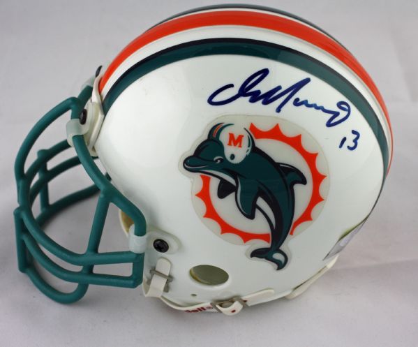 Dan Marino Signed Dolphins Mini-Helmet (Marino Hologram)