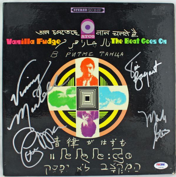 Vanilla Fudge Band Signed "The Beat Goes ON" Album w/ 4 Signatures (PSA/DNA)
