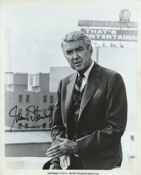 Jimmy Stewart Lot of 2 Including a Signed 8" x 10" & Hand Written Note! (PSA/DNA Guaranteed)