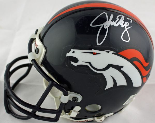 John Elway Signed Broncos Mini-Helmet (PSA/DNA Guaranteed)
