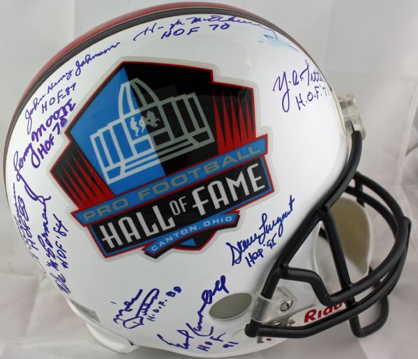 NFL HOF Multi-Signed FS Helmet w/ 16 Signatures! (PSA/DNA Guaranteed)