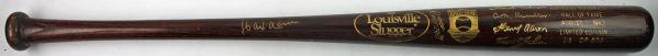 1982 HOF Baseball Class Limited Edition Baseball Bat Signed by Hank Aaron! (PSA/DNA Guaranteed