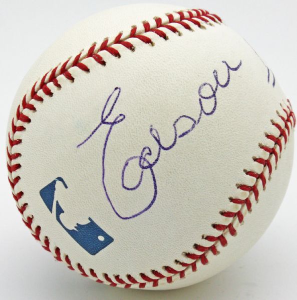 Rare Full Name "Edson Pele" Signed OML Baseball (PSA/DNA Guaranteed)