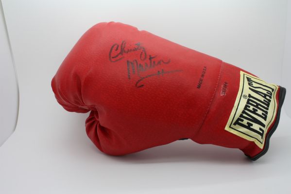 Christy Martin Signed Red Everlast Boxing Glove (PSA/DNA Guaranteed)