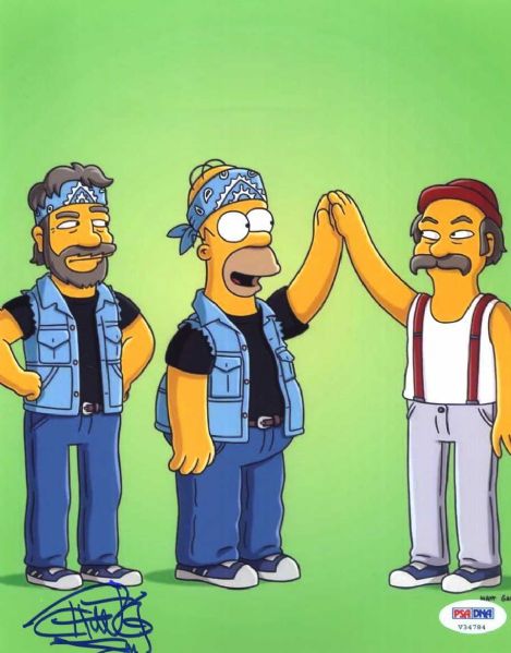Tommy Chong Signed 8" x 10" Simpsons Photo (PSA/DNA)