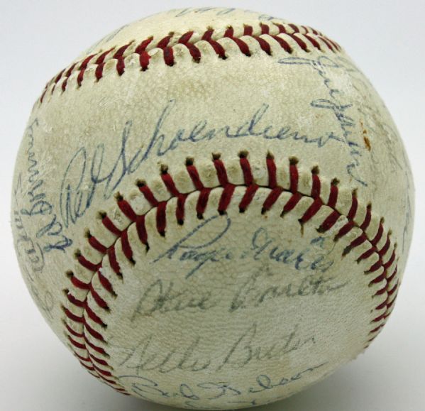 World Series Champion 1967 St. Louis Cardinals Team Signed ONL Baseball w/ 25 Signatures (JSA)