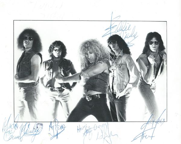 Twisted Sister Band Signed 8" x 10" Promotional Photo w/ 5 Signatures (PSA/DNA Guarantee)