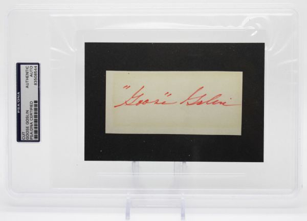 Goose Goslin Vintage Signed Ink Signature (PSA/DNA Encapsulated)