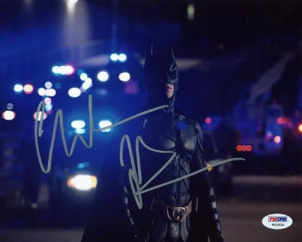 Batman: Christian Bale Signed 8" x 10" Color Photo (PSA/DNA)
