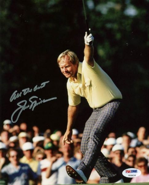 Jack Nicklaus Superbly Signed 8" x 10" Color Photo with "All The Best" Inscription (PSA/DNA)