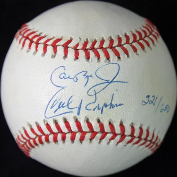 Cal Ripken Jr. and Sr. Signed OAL Baseball (PSA/DNA)