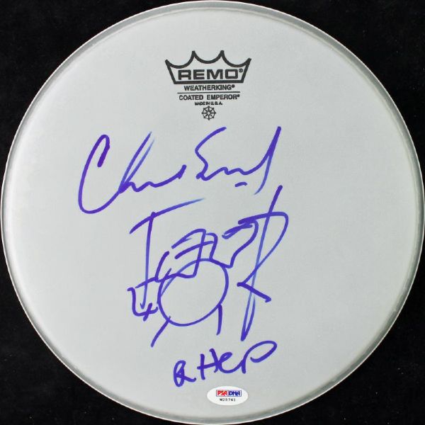 Chad Smith of Red Hot Chili Peppers Signed Drum Head (PSA/DNA)