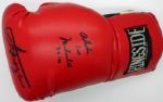 Muhammad Ali & Joe Frazier Dual Signed Boxing Glove w/ "Aloha" Inscription (PSA/DNA)