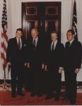 Four Presidents: Impressive 1969-1989 Presidential Multi-Signed 8" x 10" Photo w/ Reagan, Nixon, Carter & Ford (JSA)