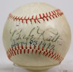 Murders Row: 1927 Era Stunning Babe Ruth Single Signed Baseball (PSA/DNA)