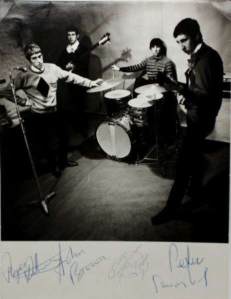 The Who: Band Signed Original 6" x 8" Photo w/ Keith Moon! (PSA/DNA)