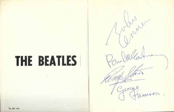 The Beatles: Group Signed "John Lennon In His Own Write" Hard Cover Book Graded MINT 9 (PSA/DNA)
