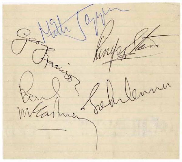 Rock N Rolls Ultimate Pairing: Multi-Signed 1967 Album Page w/ Mick Jagger, Paul McCartney, John Lennon, George Harrison & Ringo Starr! (PSA/DNA)
