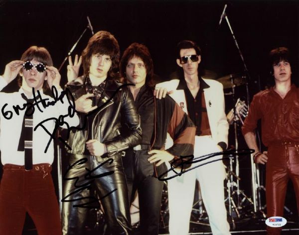 The Cars Multi-Signed (4) 11"x14" Color Photo (PSA/DNA)