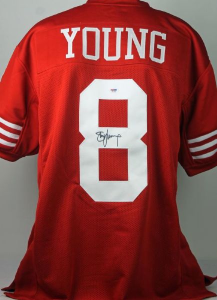 Steve Young Signed 49ers Red Jersey (PSA/DNA)