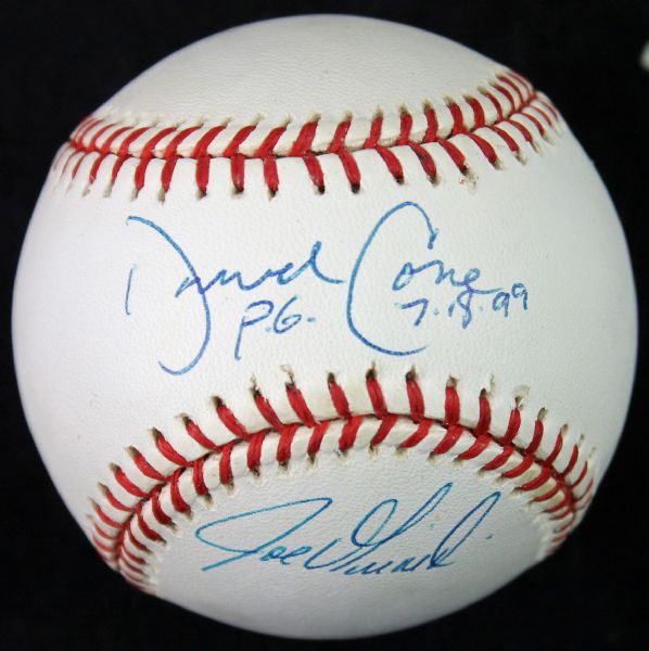 Yankees Perfect Game: David Cone & Joe Girardi OAL Baseball (Steiner)