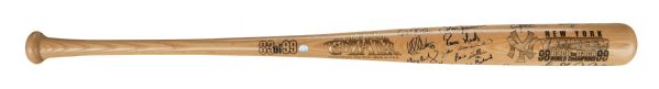 1998 World Champion New York Yankees Team Signed Limited Edition Baseball Bat w/ 20 Signatures! (JSA)