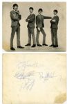 The Beatles: Stunning Group Signed 7.5" x 6" Dezo Hoffman Photo w/ McCartney, Lennon, Harrison & Starr! (PSA/JSA Guaranteed & Tracks)