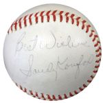 Stunning Vintage Sandy Koufax Signed ONL Giles Baseball (PSA/DNA)