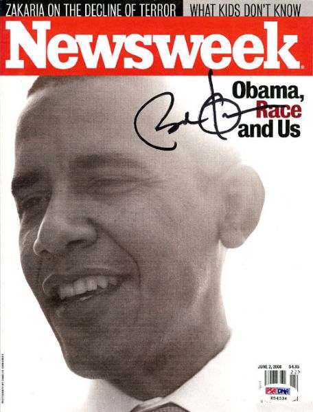 Barack Obama Signed 2008 Newsweek Magazine (PSA/DNA)