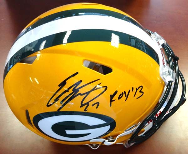 Eddie Lacy Signed Packers Full Sized PROLINE Speed Revolution Helmet w/ "ROY 13" Inscription (PSA/DNA)