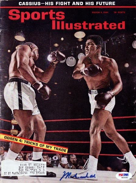 Muhammad Ali Signed 1964 Sports Illustrated Magazine (PSA/DNA)