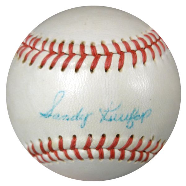 Sandy Koufax & Don Drysdale Rare Vintage Dual Signed California League Baseball (PSA/DNA)