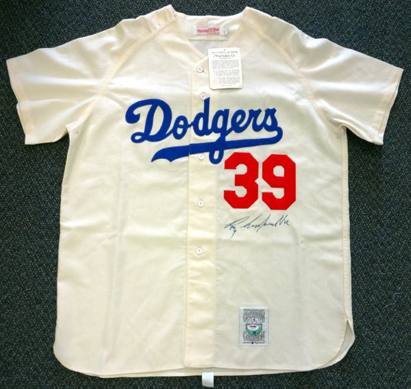 Roy Campanella Signed Brooklyn Dodgers Cooperstown Collection Jersey (PSA/DNA)