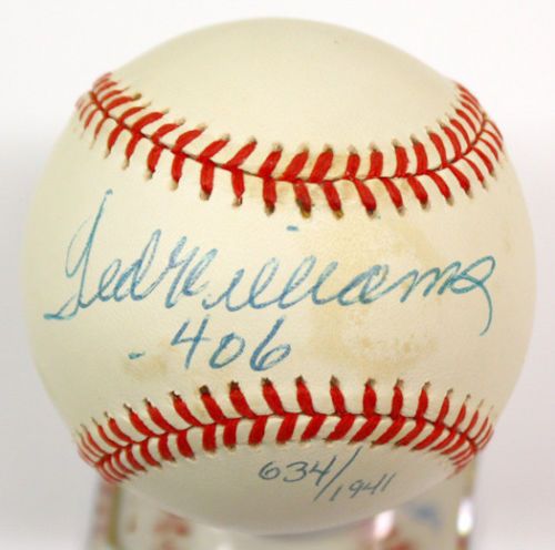 Ted Williams Signed Ltd. Ed. OAL Baseball w/".406" Inscription (UDA & PSA/DNA)