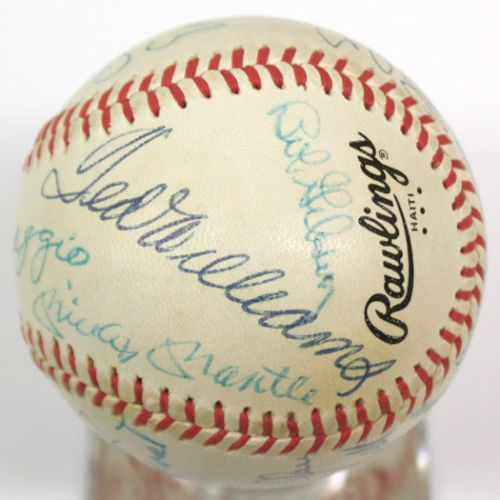 Stunning MLB Legends Multi-Signed ONL Baseball w/ DiMaggio, Mantle, Williams, Aaron, Mays & Many More! (PSA/DNA)