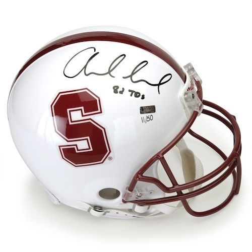 Andrew Luck Signed Full Sized PROLINE Limited Edition Stanford Helmet w/ 82 TDs Inscription (Panini)